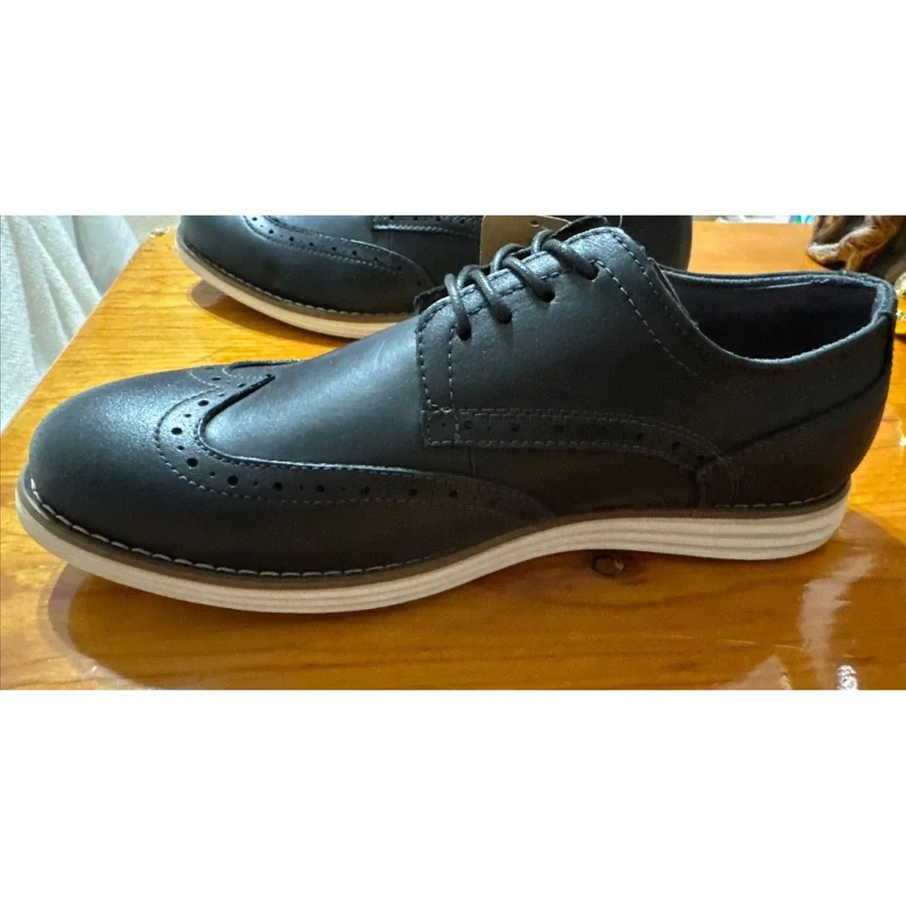 Vostey Men's Wingtip Brogue Oxford Size 8